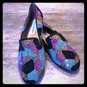 Steve Madden Sparkle, crystal flats